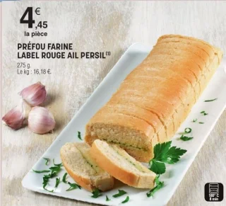 Préfou farine Label Rouge ail persil