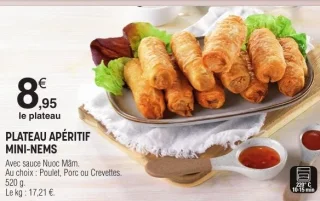 Plateau apéritif mini-nems