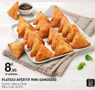 Plateau apéritif mini-samossas