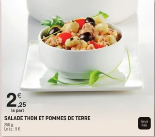 Salade thon et pommes de terre