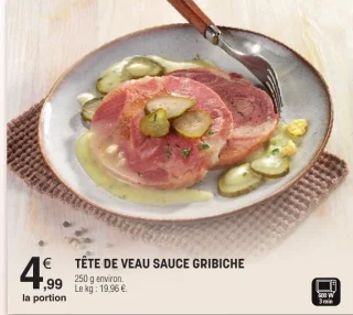Tête de veau sauce gribiche