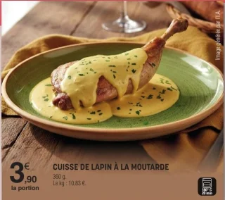 Cuisse de lapin à la moutarde