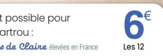 12 huîtres n°3 Fines de Claire