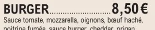 Pizza Burger E.Leclerc