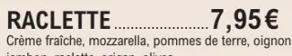 Pizza Raclette E.Leclerc