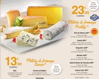 Plateau de fromages Prestige