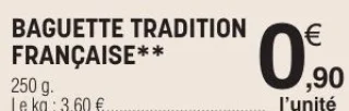 Baguette tradition française