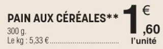 Pain aux céréales