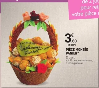 Pièce montée Panier