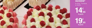 Vacherin Framboise ou Vanille