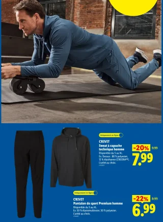CRIVIT Pantalon de sport Premium homme