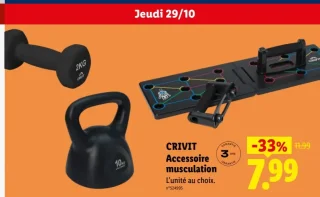 Accessoire musculation CRIVIT