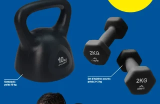 Kettlebell / Set d'haltères courts Crivit