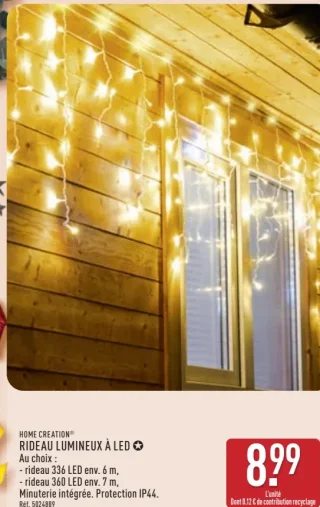 Rideau lumineux à LED Home Creation