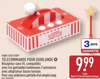 Télécommande pour guirlande Home Creation