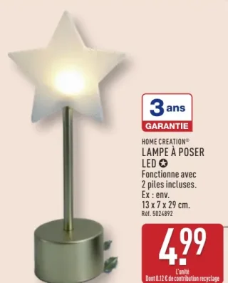 HOME CREATION® LAMPE À POSER LED