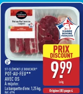 ST-CLÉMENT LE BOUCHER® Pot-au-feu** avec os À mijoter