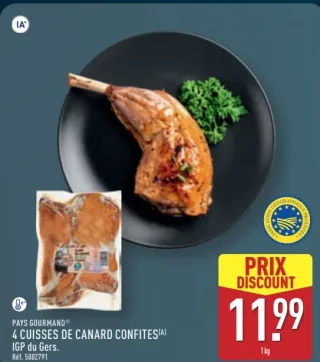 Pays Gourmand 4 Cuisses de canard confites IGP du Gers