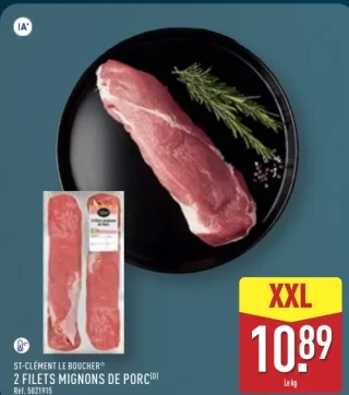 St-Clément Le Boucher 2 Filets mignons de porc XXL