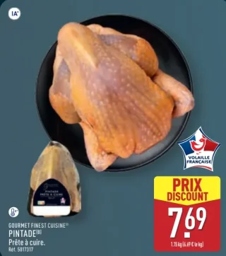 Gourmet Finest Cuisine Pintade prête à cuire