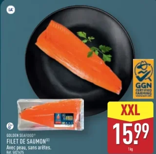 Filet de saumon avec peau, sans arêtes GOLDEN SEAFOOD