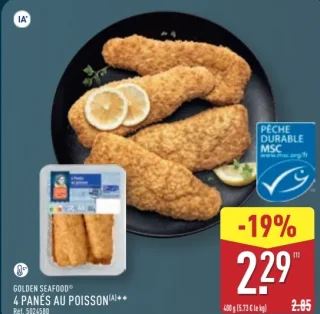 4 Panés au poisson GOLDEN SEAFOOD