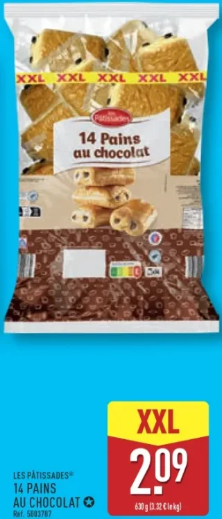 14 Pains au chocolat Les Pâtissades