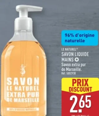Savon liquide mains Le Naturel