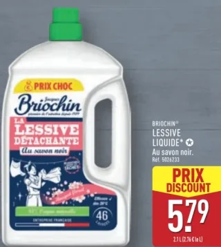 Lessive liquide au savon noir Briochin