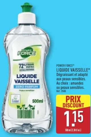 Liquide vaisselle Power Force