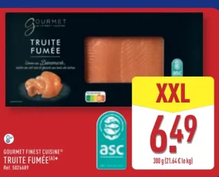 Truite fumée Gourmet Finest Cuisine 300 g