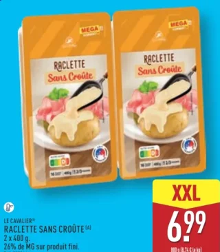 Raclette sans croûte Le Cavalier