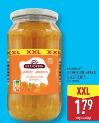 Grandessa Confiture extra d'abricots XXL