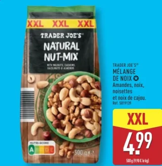 Trader Joe's Mélange de noix Amandes, noix, noisettes et noix de cajou