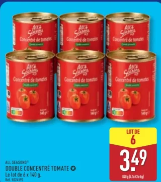 Double concentré tomate All Seasons