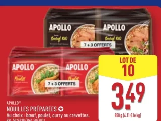 Nouilles préparées Apollo