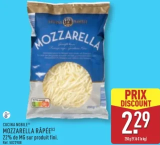 Mozzarella râpée Cucina Nobile