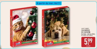 CALENDRIER DE L'AVENT Chat ou Chien Juliet® / Roméo®