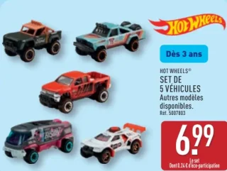 Set de 5 véhicules Hot Wheels