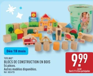 Blocs de construction en bois Toylino
