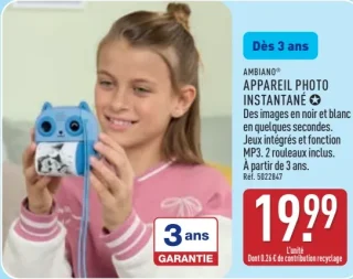 Appareil photo instantané Ambiano