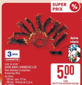 Guirlande lumineuse LED Home Creation