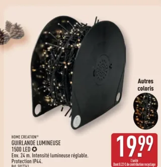 Guirlande lumineuse 1500 LED Home Creation