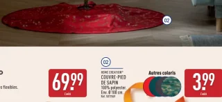 Couvre-pied de sapin Home Creation