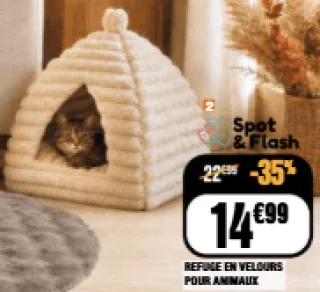 Refuge en velours pour animaux Kokoon
