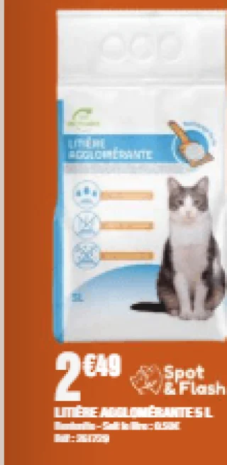 LITIÈRE AGGLOMÉRANTE 5 L