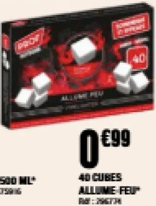 40 CUBES ALLUME-FEU PROF