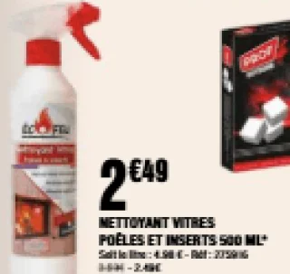 NETTOYANT VITRES POÊLES ET INSERTS 500 ML Éco Feu