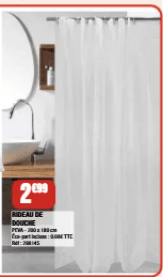RIDEAU DE DOUCHE KOKOON