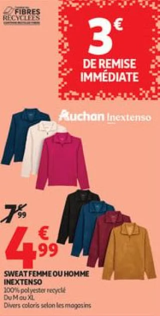 Sweat femme ou homme inextenso
